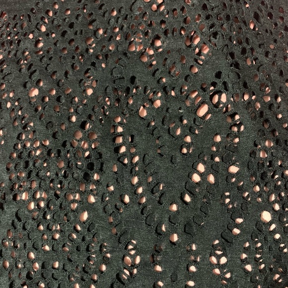 Aeropostale Black Tank Top womens See Through Lacy Size US SP - Picture 4 of 4